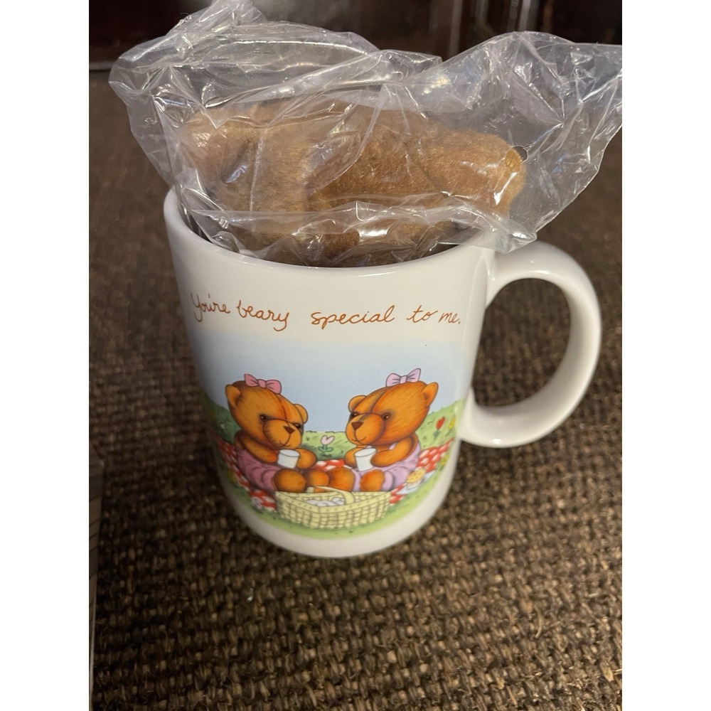 Avon Gift Collection Teddy Bear Hug Mug Set w Plush Bear Vintage Special Person - Picture 3 of 7
